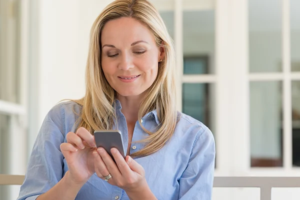 Woman Booking an Appointment